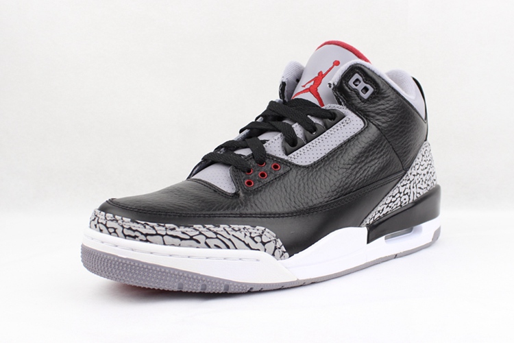 airjordan3retro乔aj3黑水泥爆裂篮球鞋男136064010