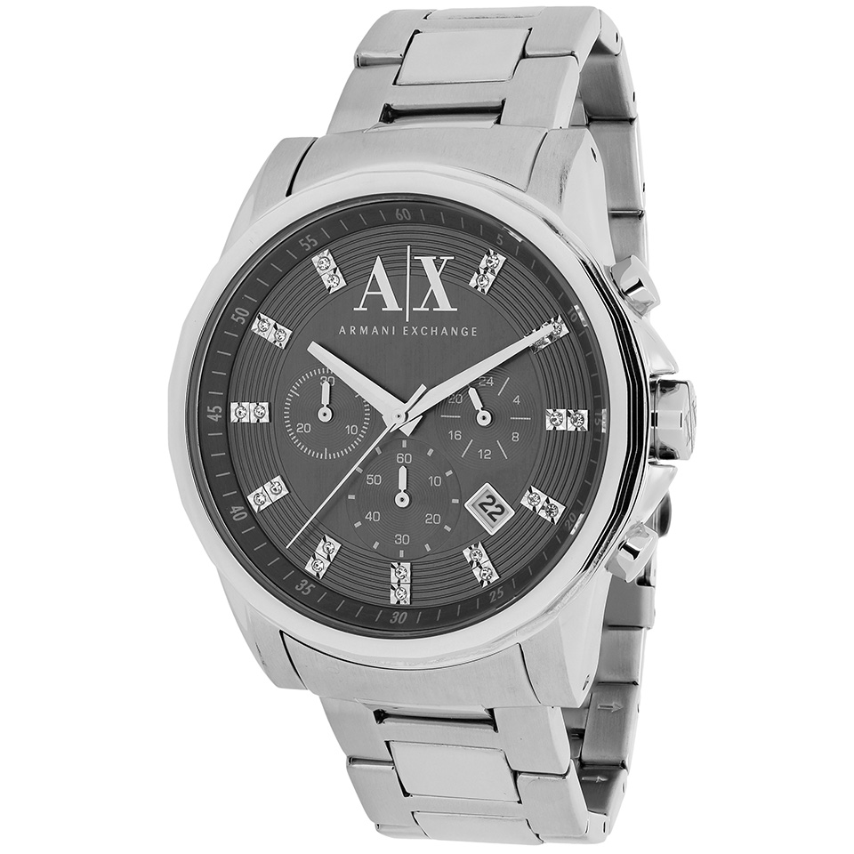 armani exchange 经典男士石英表 ax2092
