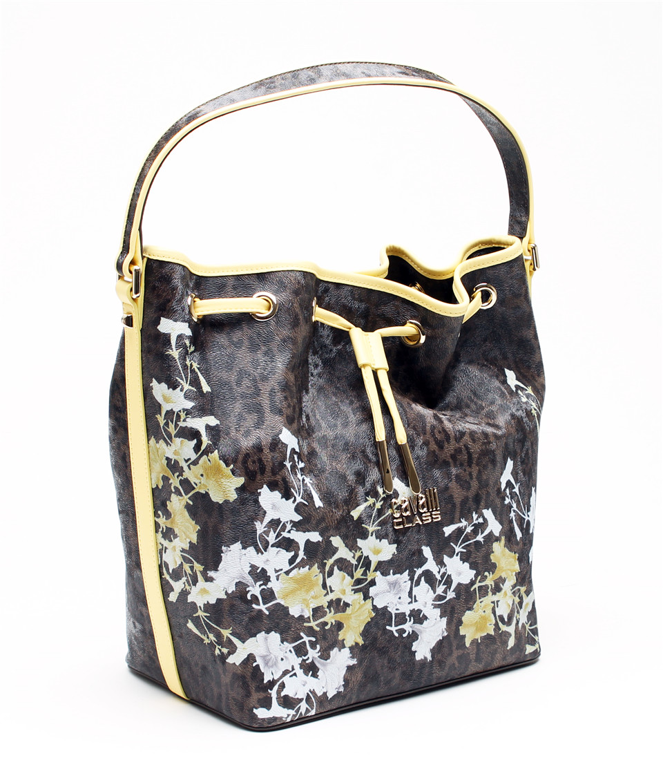 cavalliclass劳拉lara印花手提包ccb006030黄色