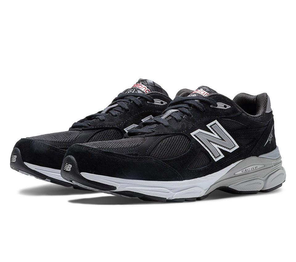 new balance/ nb 新百伦 美产 总统慢跑鞋 黑色(2e) 加宽 系带运动