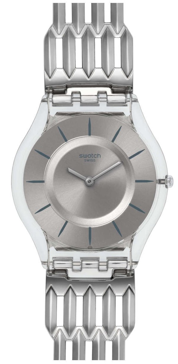 swatch furious 狂列银灰 女士石英表 sfk396g