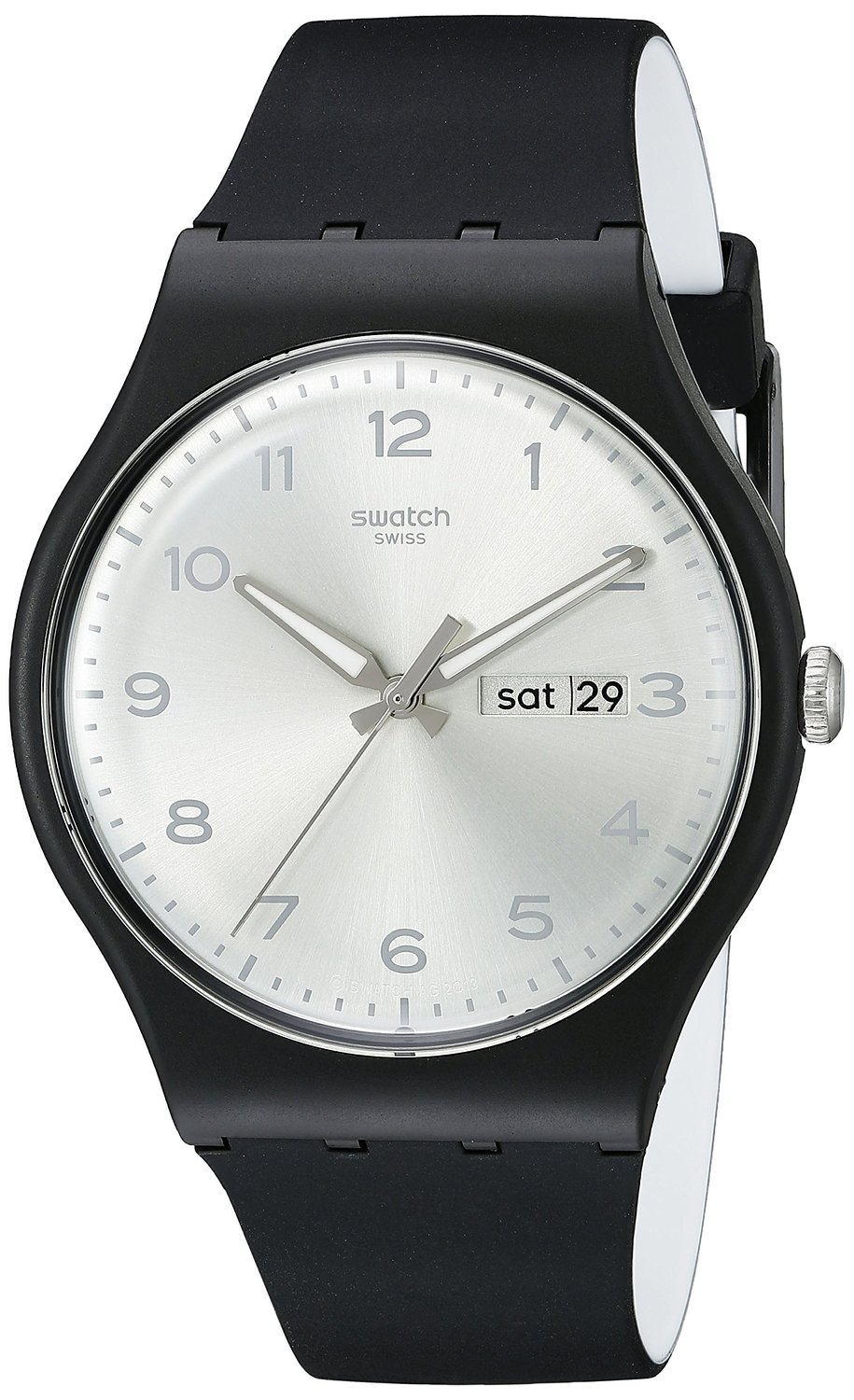 swatch silver friend 银色知音 男女同款中性石英表 suob717