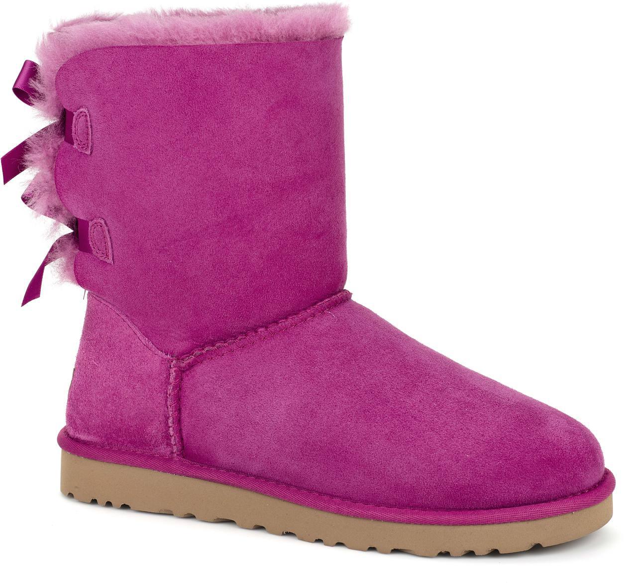 【女款】ugg w bailey bow 系列 雪地靴 粉色 1002954 - 全民海淘 纵